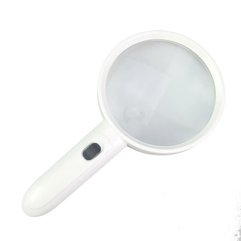 Double Magnification Handheld Magnifying Glass LED UV Lighting Loupe Large Glass Lens Magnifier for Aged Reading Coin Observing
Double Magnification Handheld Magnifying Glass LED UV Lighting Loupe Large Glass Lens Magnifier for Aged Reading Coin Observing
