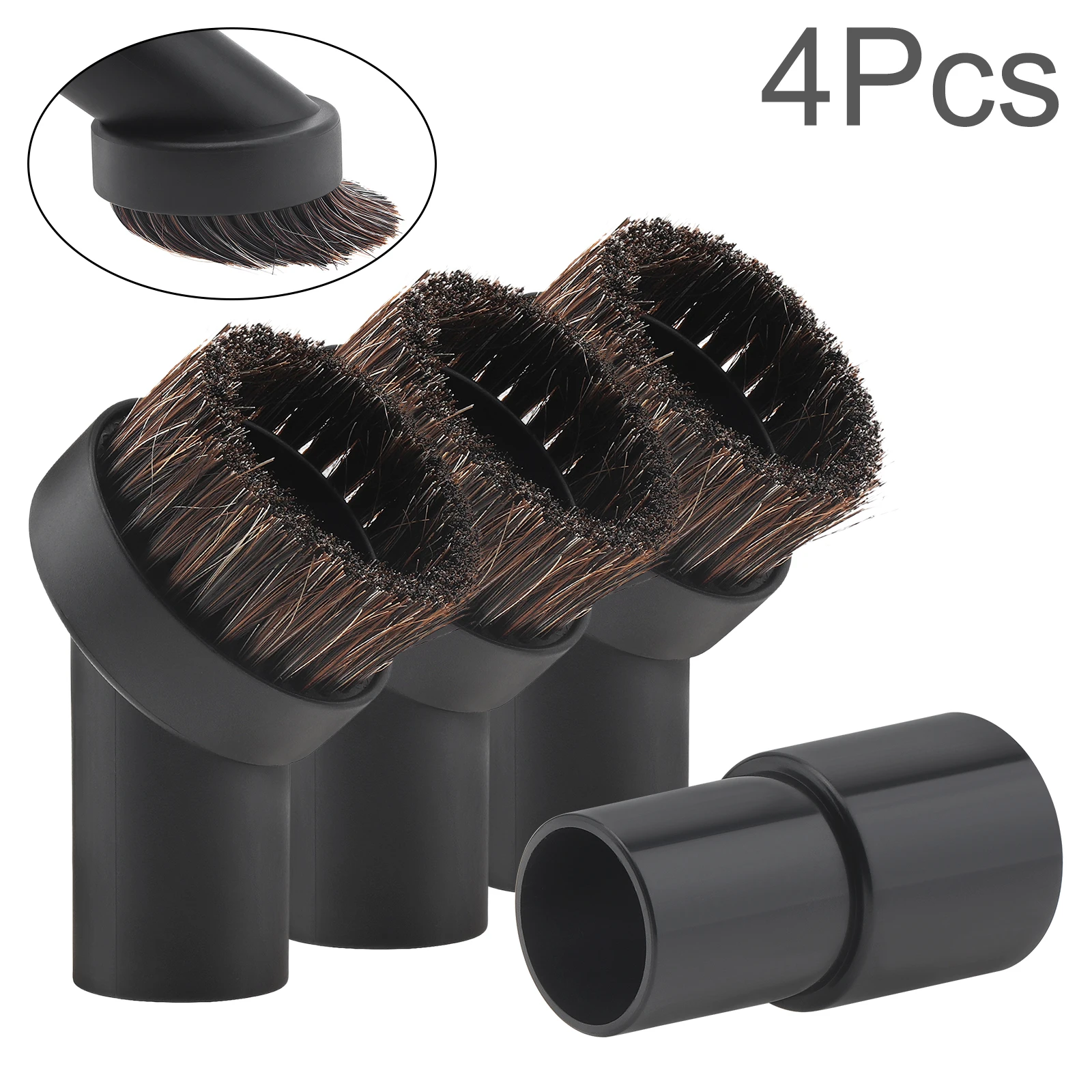 4pcs Robust Replaceable Round Dust Brush Hose Adapter for 1.25 inch Cleaner Vacuum,Household Connectors and Brushes Cleaning Kit
4pcs Robust Replaceable Round Dust Brush Hose Adapter for 1.25 inch Cleaner Vacuum,Household Connectors and Brushes Cleaning Kit