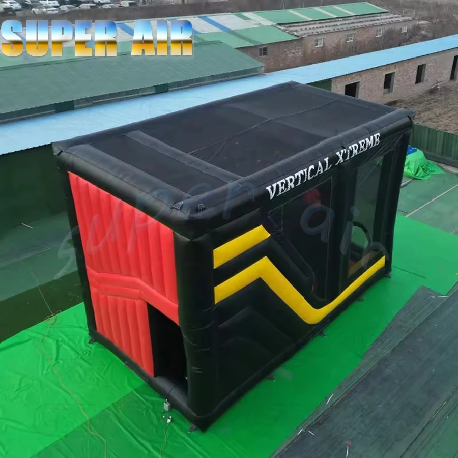 High-energy black inflatable challenge course inflatable play room for active play
High-energy black inflatable challenge course inflatable play room for active play