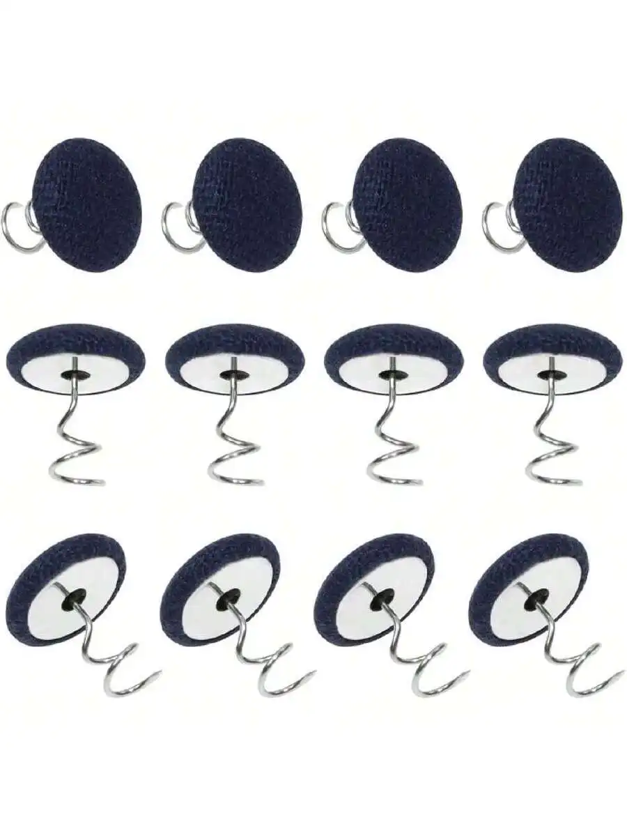 Fabric Covered Upholstery Twist Pins For Bed Skirt Slipcover Headliner 12 Pack Blue
Fabric Covered Upholstery Twist Pins For Bed Skirt Slipcover Headliner 12 Pack Blue