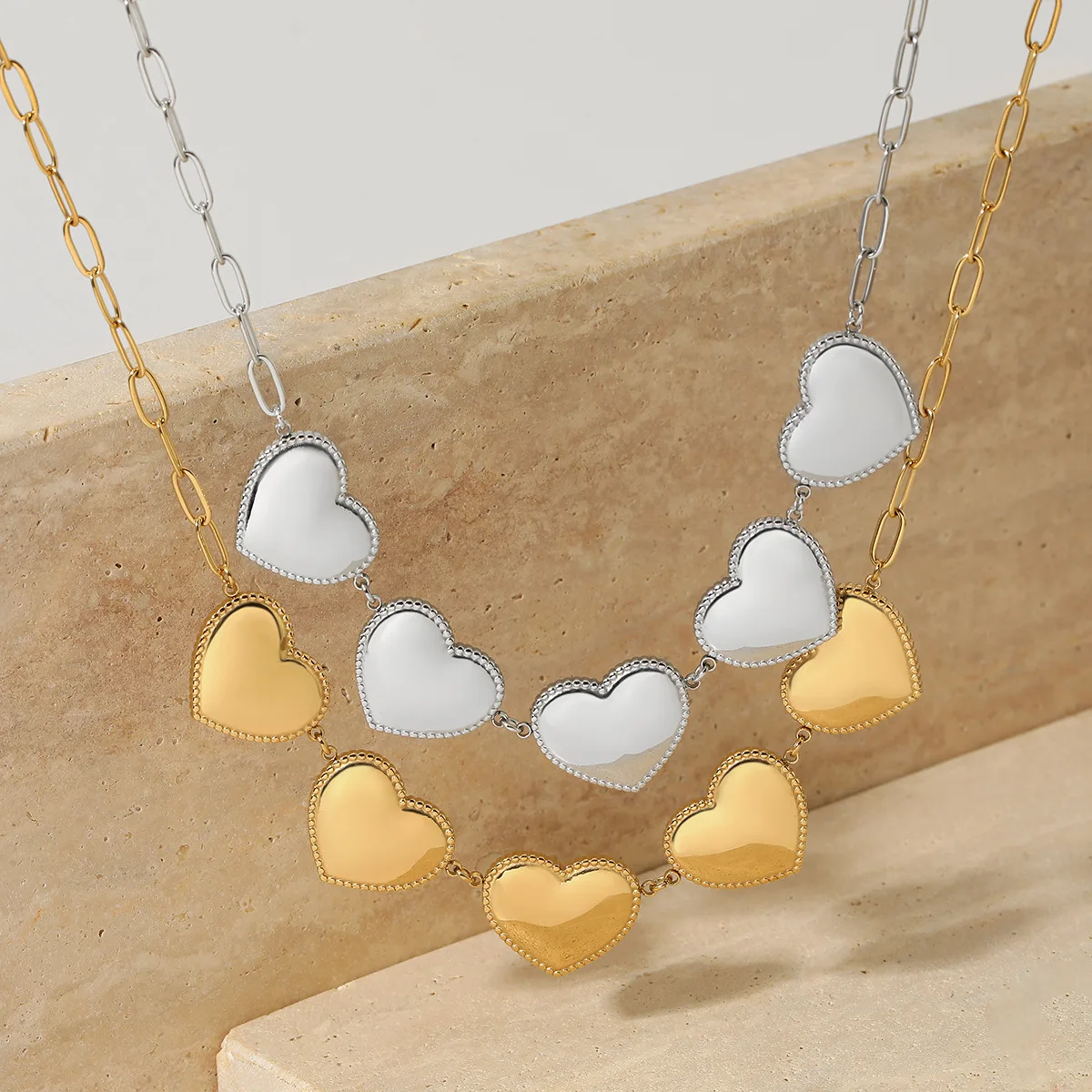 Keen-on 316L Smooth Stainless Steel Heart Love Pendant Necklace for Women Rust Proof Metal Exquisite Jewelry Gift
Keen-on 316L Smooth Stainless Steel Heart Love Pendant Necklace for Women Rust Proof Metal Exquisite Jewelry Gift