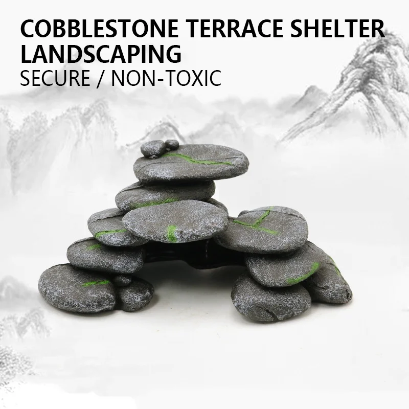Turtle Climbing Platform Amphibious Turtle Hiding Hole Pet Resin Sunbathing Platform Simulated Pebble Landscaping Decoration
Turtle Climbing Platform Amphibious Turtle Hiding Hole Pet Resin Sunbathing Platform Simulated Pebble Landscaping Decoration