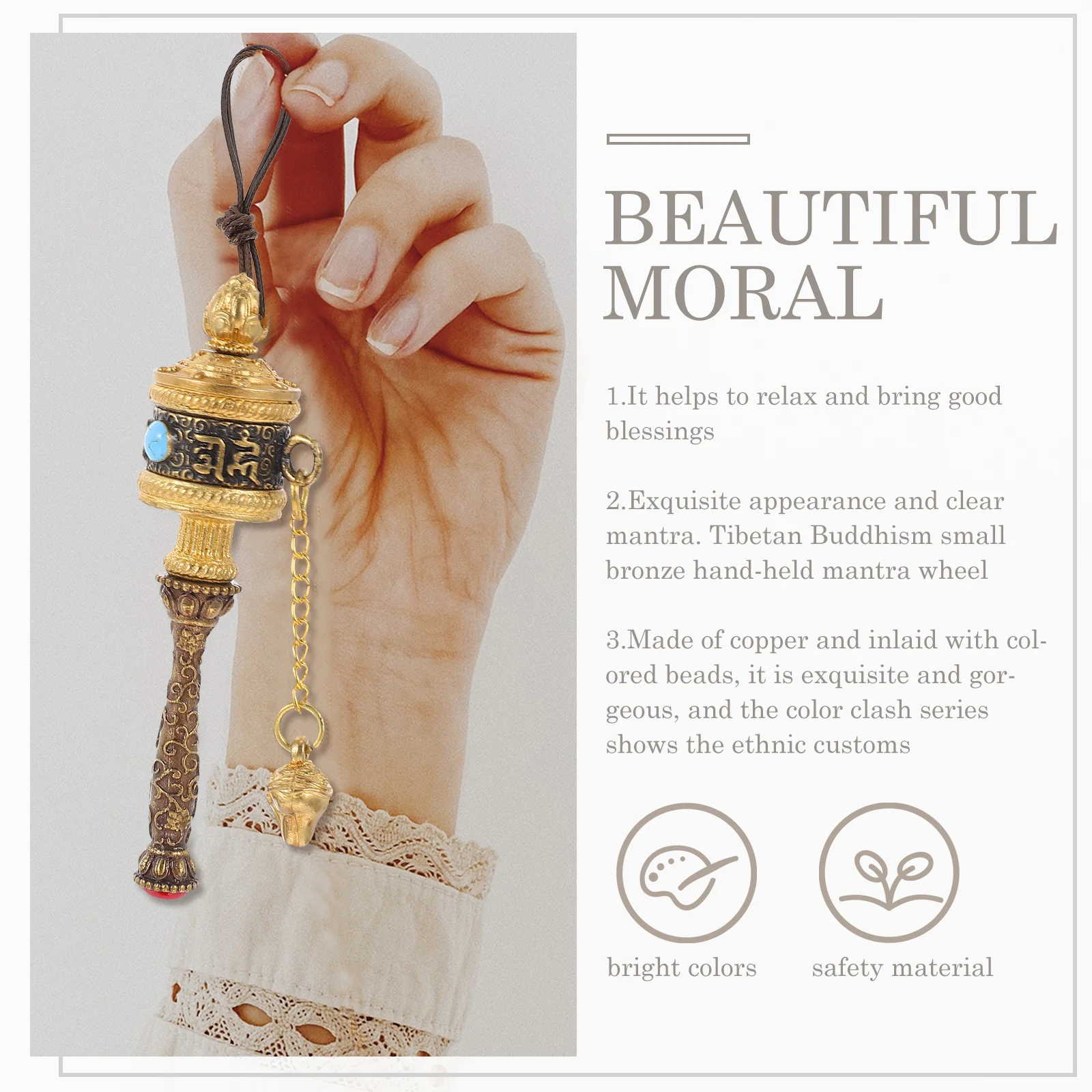 Buddhist Religious Prayer Wheel Cranked Blessing Prayer Wheel Spiritual Home Decor Religious Decor
Buddhist Religious Prayer Wheel Cranked Blessing Prayer Wheel Spiritual Home Decor Religious Decor