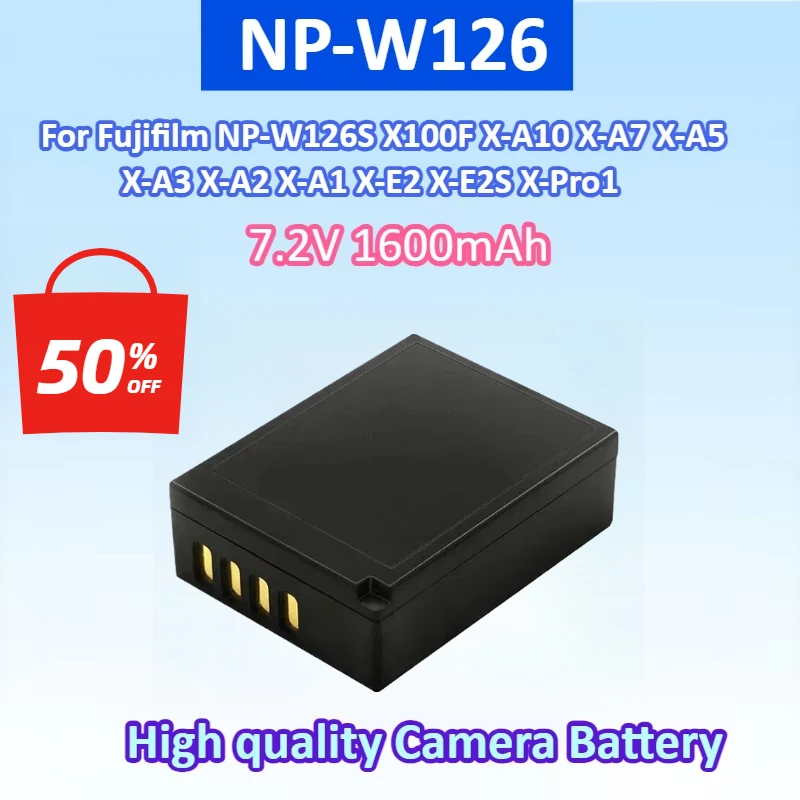 NEW 1600mAh NP-W126 Bateria NPW126 NP-W126S Camera Batteries For Fujifilm X100F X-A10 X-A7 X-A5 X-A3 X-A2 X-A1 X-E2 X-E2S X-Pro1
NEW 1600mAh NP-W126 Bateria NPW126 NP-W126S Camera Batteries For Fujifilm X100F X-A10 X-A7 X-A5 X-A3 X-A2 X-A1 X-E2 X-E2S X-Pro1