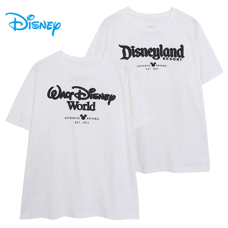 Футболка Disney World с вышивкой букв и круглым вырезом Disneyland, повседневная свободная футболка, топ, женская футболка с короткими рукавами, летняя уличная одежда унисекс
Футболка Disney World с вышивкой букв и круглым вырезом Disneyland, повседневная свободная футболка, топ, женская футболка с короткими рукавами, летняя уличная одежда унисекс