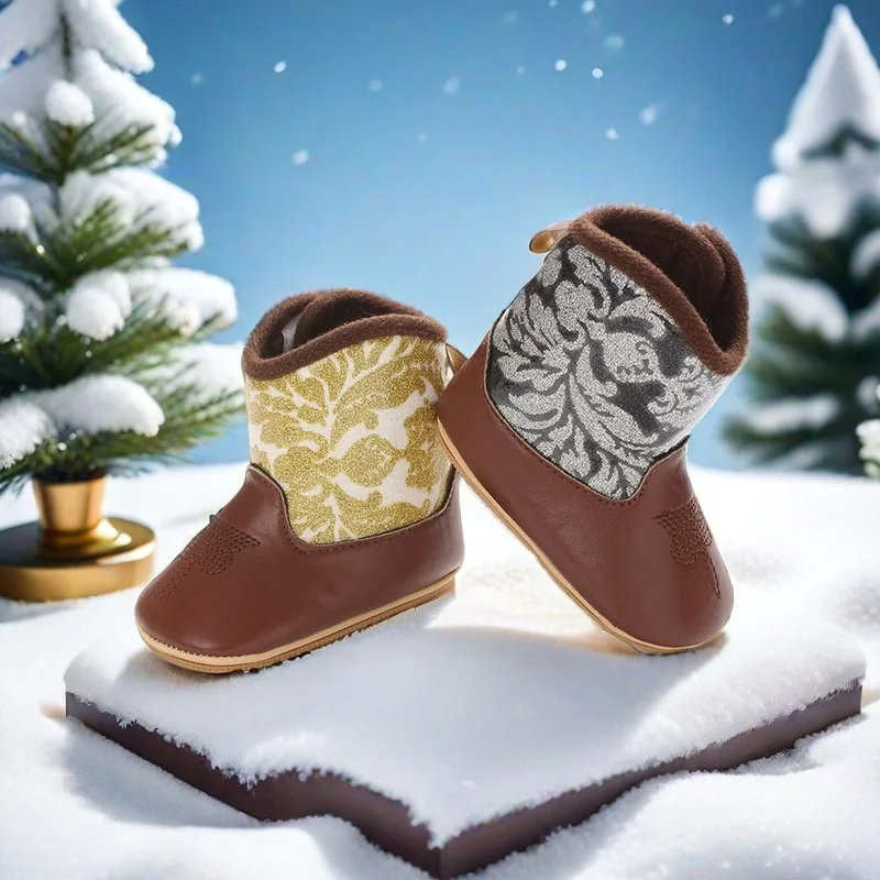 New 0-18M Boys' and Girls' Boots Retro PU Printed Short Boots Rubber Sole Anti slip Children's Shoes
New 0-18M Boys' and Girls' Boots Retro PU Printed Short Boots Rubber Sole Anti slip Children's Shoes