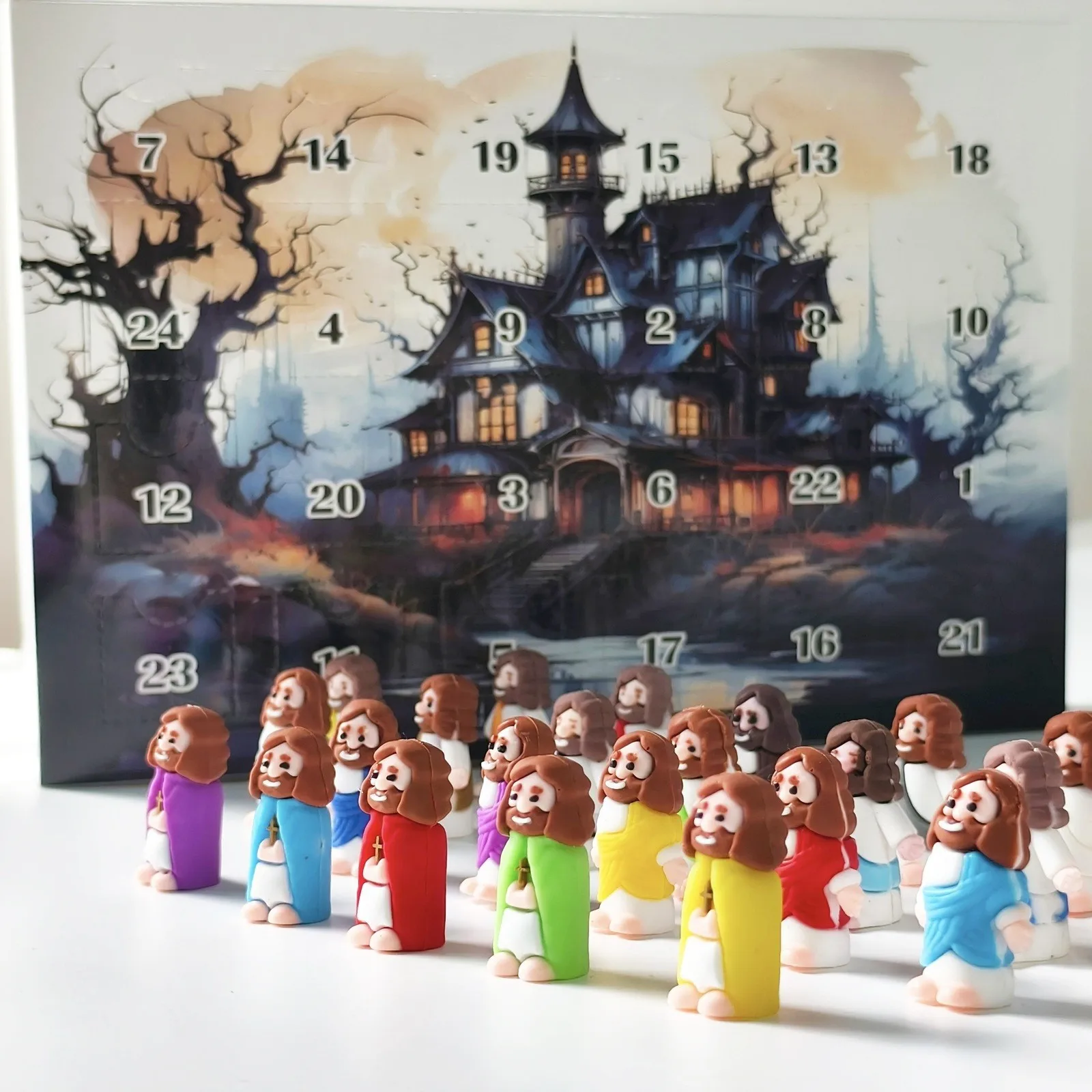Advent Calendar 2024 24Pc Jesus Sculptures Collectible Figurine For Living Room Study Display Shelf Bedroom Christmas Decoration
Advent Calendar 2024 24Pc Jesus Sculptures Collectible Figurine For Living Room Study Display Shelf Bedroom Christmas Decoration