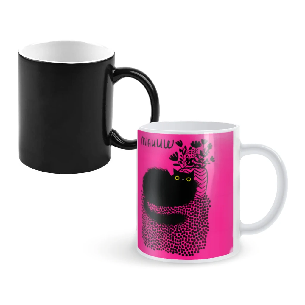 Miauuw Black Cat with Yellow EyesCoffee Mugs And Mug Creative Color Change Tea Cup Ceramic Milk Cups Novelty Gifts
Miauuw Black Cat with Yellow EyesCoffee Mugs And Mug Creative Color Change Tea Cup Ceramic Milk Cups Novelty Gifts
