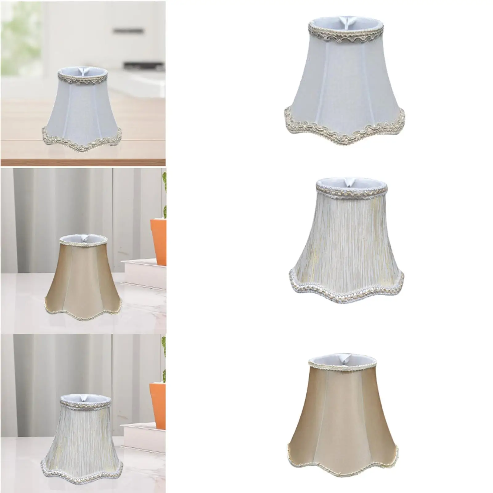 Fabric Chandelier Lampshade Replacement Droplight Cover Decoration Accessory Easily Install for Candle Bulbs Lighting Clip on
Fabric Chandelier Lampshade Replacement Droplight Cover Decoration Accessory Easily Install for Candle Bulbs Lighting Clip on