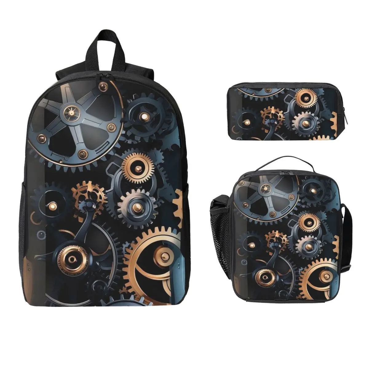 Mechanical Machine Gears Steampunk Style Backpack BookBag School Bag Laptop Shoulder Bags 3ps Insulated Lunch Bag Pencil Case
Mechanical Machine Gears Steampunk Style Backpack BookBag School Bag Laptop Shoulder Bags 3ps Insulated Lunch Bag Pencil Case