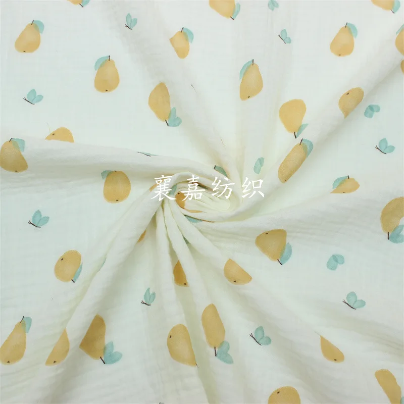Double Cotton Gauze, Fruit Printing Fabric, Children's Clothing, Pajamas, Loungewear, Bedding Fabrics
Double Cotton Gauze, Fruit Printing Fabric, Children's Clothing, Pajamas, Loungewear, Bedding Fabrics