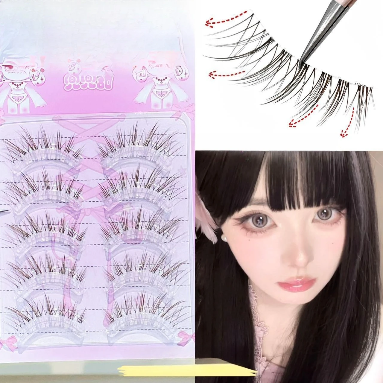 3/10 Rows Oblique Flying False Eyelashes Brown & Black Natural C Curly Single Cluster Lashes Whole Strip Fox Fake Eyelash Makeup
3/10 Rows Oblique Flying False Eyelashes Brown & Black Natural C Curly Single Cluster Lashes Whole Strip Fox Fake Eyelash Makeup
