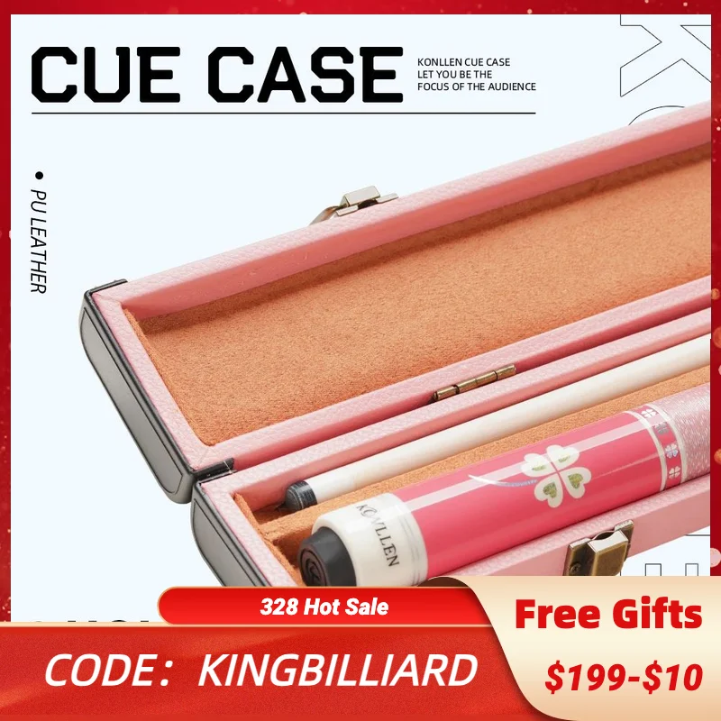 KONLLEN Pool Cue Hard Case 1x1 PU Pool Stick Case Holds 1 Butt and 1 Shaft Billiard Stick Large Capacity Carrying Cases
KONLLEN Pool Cue Hard Case 1x1 PU Pool Stick Case Holds 1 Butt and 1 Shaft Billiard Stick Large Capacity Carrying Cases