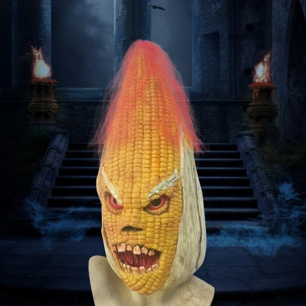Evil Corn Mask Cosplay Horror Maize Latex Helmet Full Face Novely Headwear Halloween Masquerade Party Costume Prop
Evil Corn Mask Cosplay Horror Maize Latex Helmet Full Face Novely Headwear Halloween Masquerade Party Costume Prop