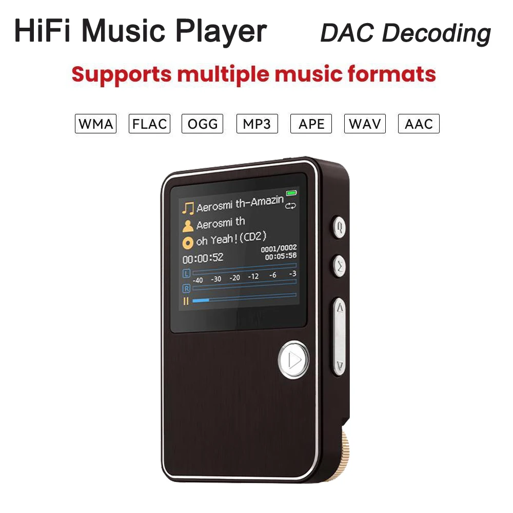 C8 HiFi Music Player Hardware-level DAC Decoding MP3 Player 1.77-inch Color Screen Scroll Wheel Control Lossless Audio Player
C8 HiFi Music Player Hardware-level DAC Decoding MP3 Player 1.77-inch Color Screen Scroll Wheel Control Lossless Audio Player
