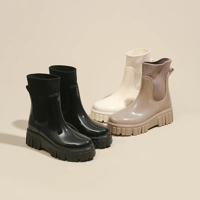 2025 New Fashion British Style Women's Rain Boots Thick Bottom Wear-Resistant Slip-Resistant Outdoor Wear Seafood Gathering
2025 New Fashion British Style Women's Rain Boots Thick Bottom Wear-Resistant Slip-Resistant Outdoor Wear Seafood Gathering