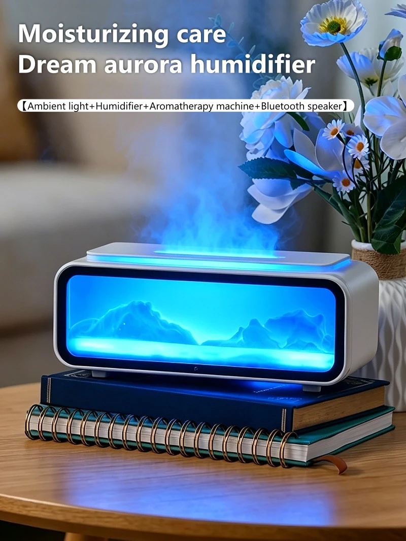 Flame Air Humidifier Bluetooth Speakers RGB Iceberg Aurora Essential Oil Diffuser Remote Control Quiet Mist Aromatherapy Lamp
Flame Air Humidifier Bluetooth Speakers RGB Iceberg Aurora Essential Oil Diffuser Remote Control Quiet Mist Aromatherapy Lamp