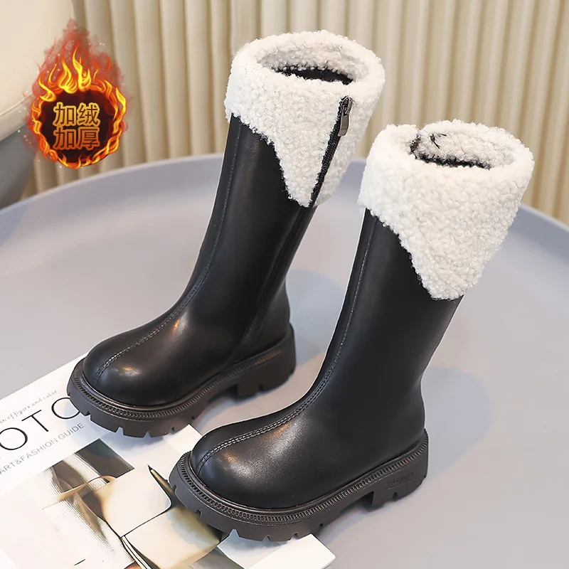 Girls' boots winter new girls' shoes velvet girls long boot stylish Boots for children Warm girl winter boot fashion kids shoe
Girls' boots winter new girls' shoes velvet girls long boot stylish Boots for children Warm girl winter boot fashion kids shoe