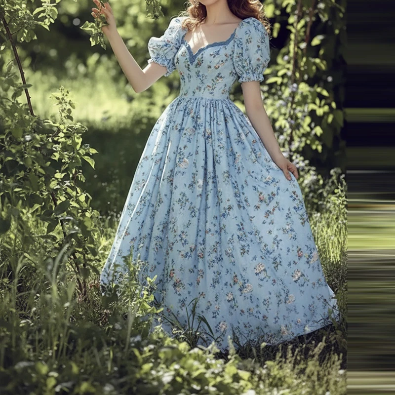 New Women Fashion Draped Floral Print Long Dress Casual Bubble Sleeve Summer Party Dresses Sexy V-neck Hight Waist Holiday Dress
New Women Fashion Draped Floral Print Long Dress Casual Bubble Sleeve Summer Party Dresses Sexy V-neck Hight Waist Holiday Dress