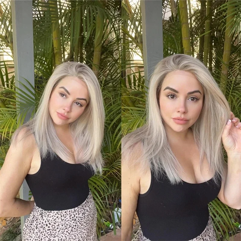 Ash Platinum Blonde Straight Bob 13x4 Lace Front Wig for Women Glueless Cosplay Heat Resistant Synthetic Rooted Hair
Ash Platinum Blonde Straight Bob 13x4 Lace Front Wig for Women Glueless Cosplay Heat Resistant Synthetic Rooted Hair