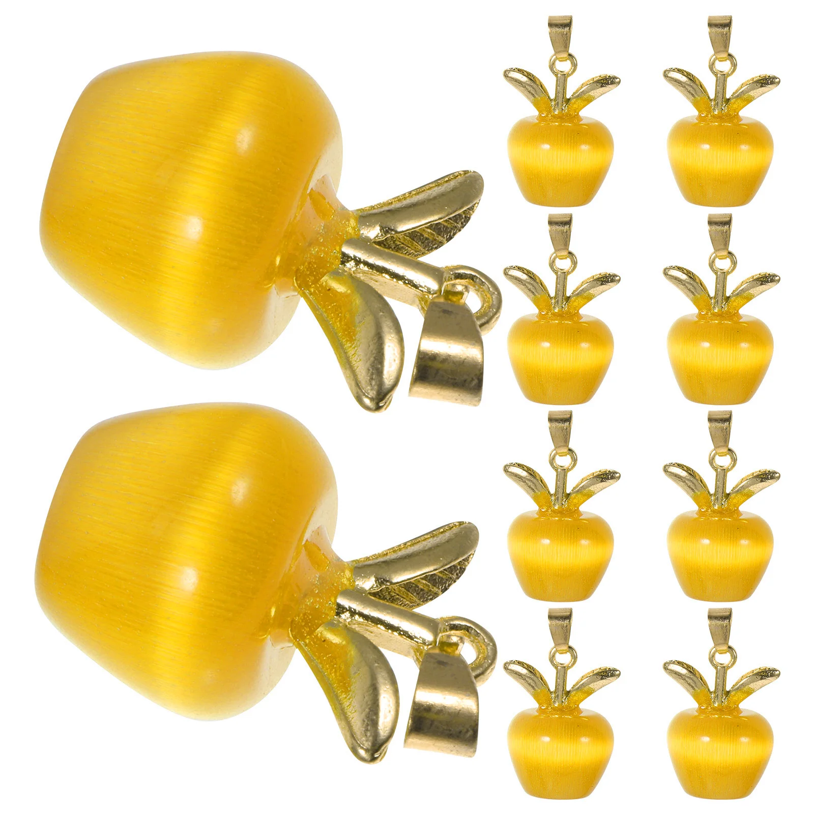 10 Pcs Cat Eye Stone Apple Pendant DIY Necklace Earrings Charms Green Gold Fade Resistant Durable Craft Supplies Bracelet Making
10 Pcs Cat Eye Stone Apple Pendant DIY Necklace Earrings Charms Green Gold Fade Resistant Durable Craft Supplies Bracelet Making