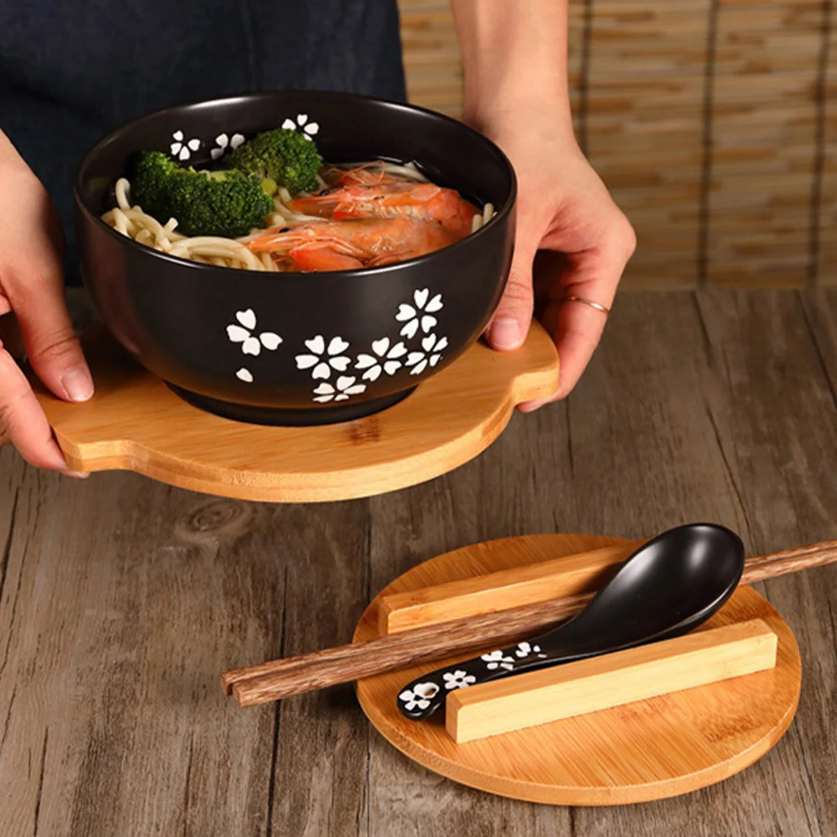 Large Ceramic Ramen Bowls Sets Japanese Ramen Bowls Soup Bowl Noodle Bowls with Spoons and Chopsticks for Salad Rice Noodles
Large Ceramic Ramen Bowls Sets Japanese Ramen Bowls Soup Bowl Noodle Bowls with Spoons and Chopsticks for Salad Rice Noodles