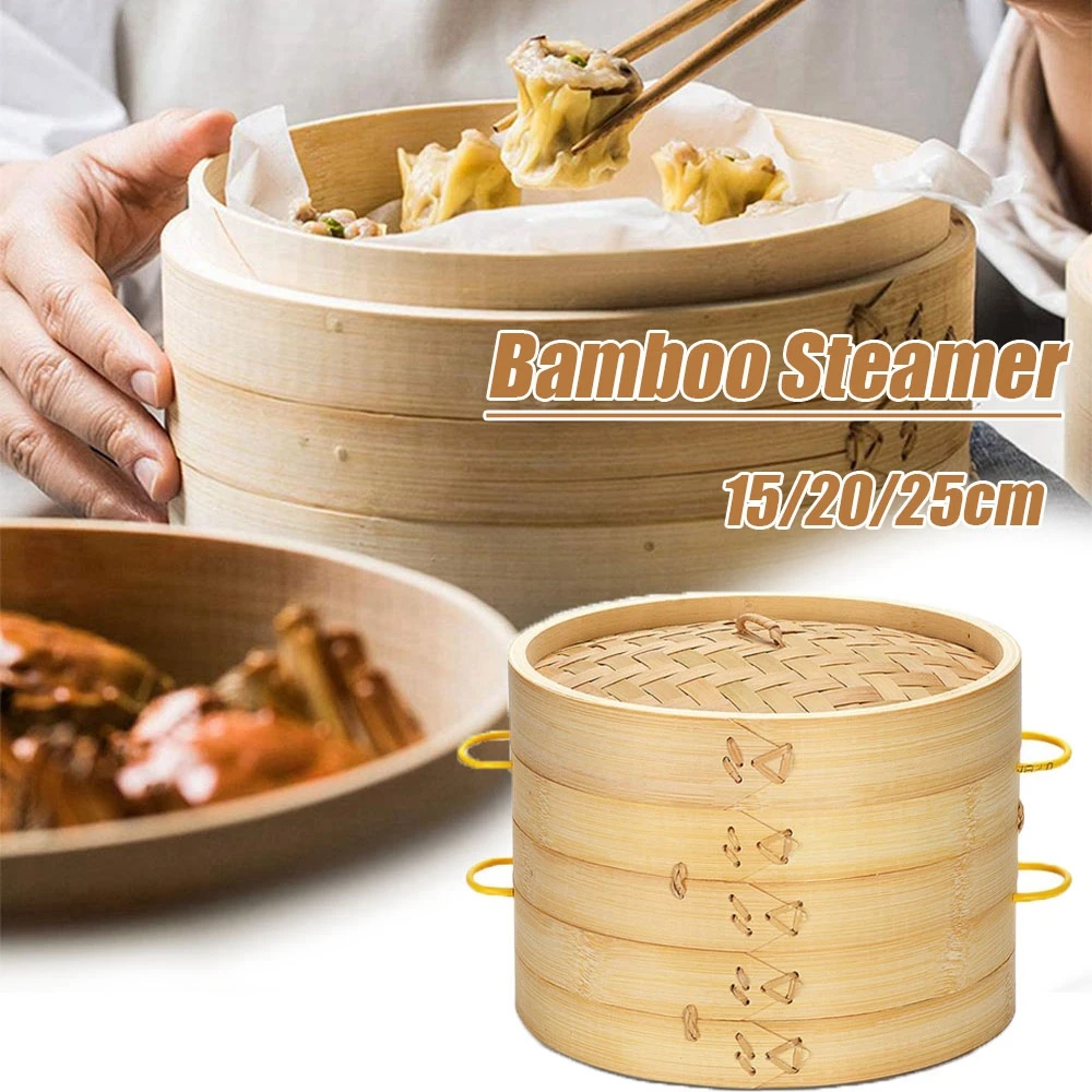Anti-scald Dimsum Cooking Cover Vegetables Cookware with Handle Kitchen Tool Basket Bamboo Steamer Cage
Anti-scald Dimsum Cooking Cover Vegetables Cookware with Handle Kitchen Tool Basket Bamboo Steamer Cage