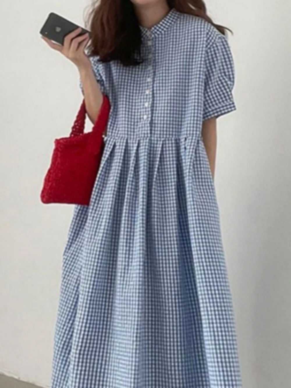 plus Size Shirt Dress Buttons Casual Women's Plaid Conceal Meat Summer Loose Long Skirt Trendy High Waist Korean Style Commute
plus Size Shirt Dress Buttons Casual Women's Plaid Conceal Meat Summer Loose Long Skirt Trendy High Waist Korean Style Commute