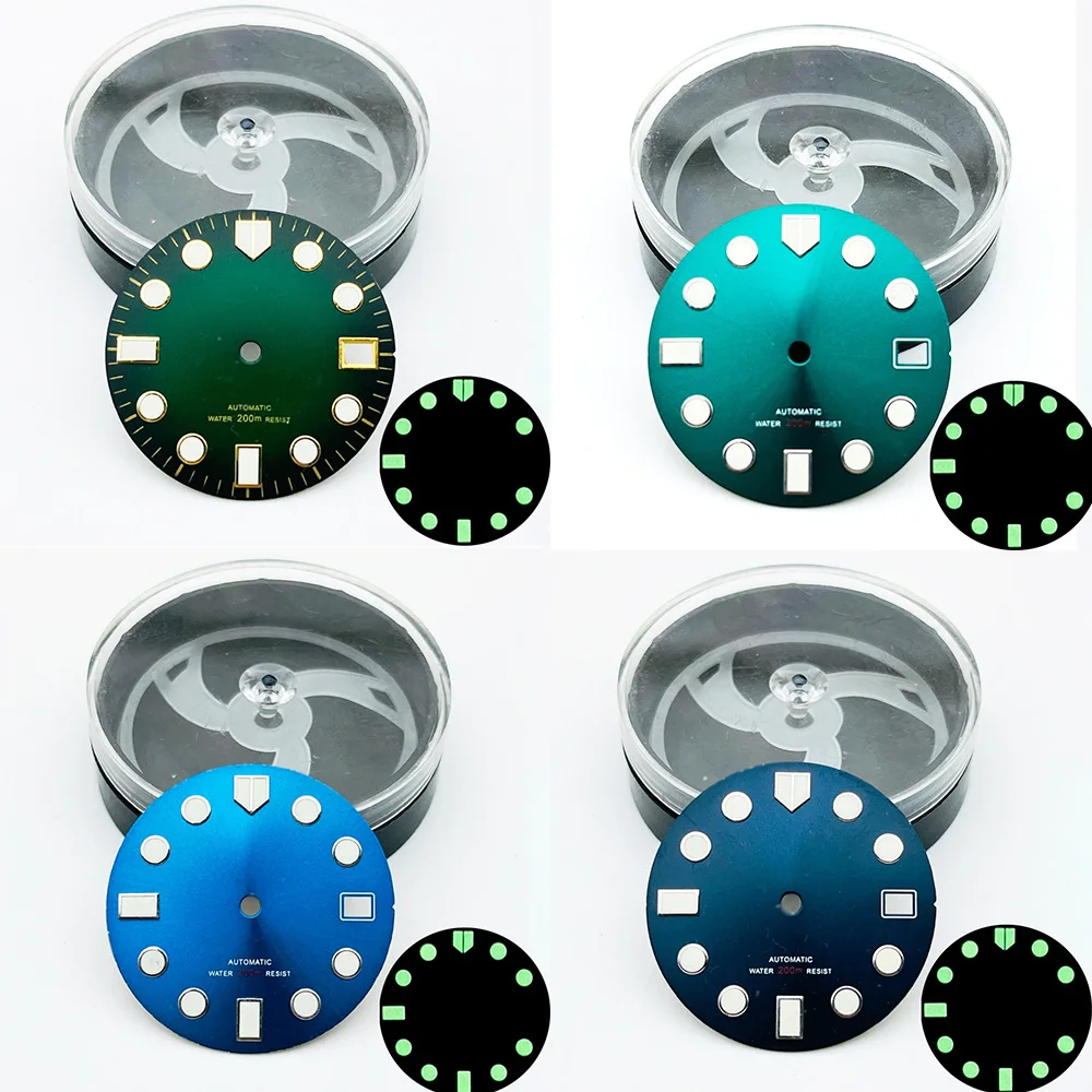 NH35 Dial 28.5mm Watch Dial Fit NH35 NH36 Movement SKX007 Turtle Tuna Samurai Case Green Luminous Watch Dial Parts
NH35 Dial 28.5mm Watch Dial Fit NH35 NH36 Movement SKX007 Turtle Tuna Samurai Case Green Luminous Watch Dial Parts