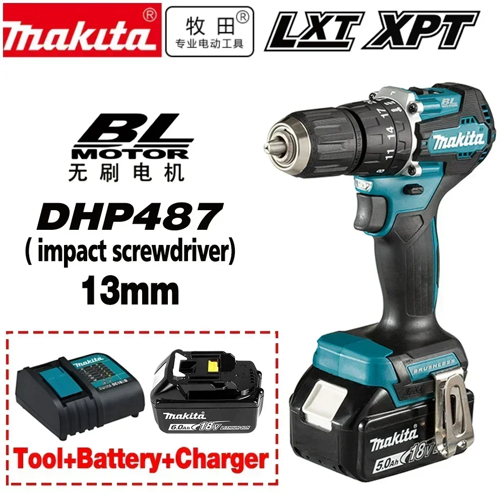 NEW Original Makita DHP487 Cordless impact screwdriver drill Brushless Electric Impact Screwdriver 18V Rechargeable Power Tool
NEW Original Makita DHP487 Cordless impact screwdriver drill Brushless Electric Impact Screwdriver 18V Rechargeable Power Tool