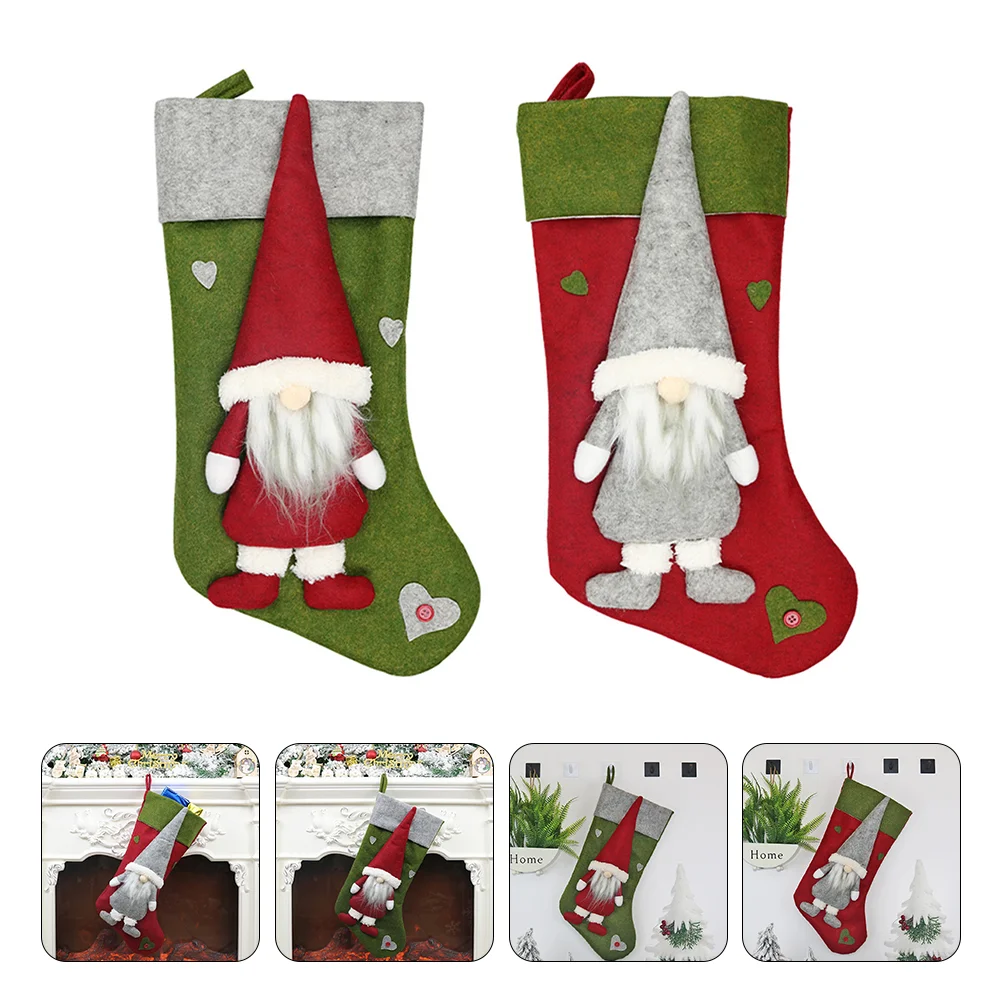 2 Pcs Red Gift Bags Socks Christmas Hanging Pendants Decorations Xmas Stocking Elder
2 Pcs Red Gift Bags Socks Christmas Hanging Pendants Decorations Xmas Stocking Elder