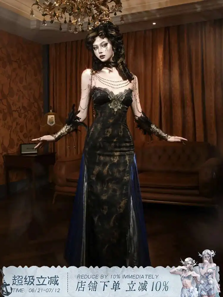 Давление крови ◆ Золотая европейская облегающая атмосфера с сексуальным большим свободным платьем на подтяжках при начинающих света
Давление крови ◆ Золотая европейская облегающая атмосфера с сексуальным большим свободным платьем на подтяжках при начинающих света