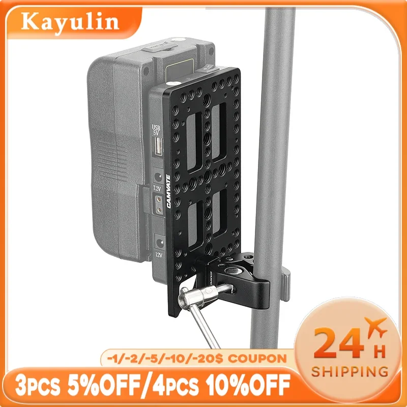 KAYULIN Multi-purpose Camera Cheese Plate For Battery Backboard & V Lock Mount Power Splitter + Universal Super Crab Clamp
KAYULIN Multi-purpose Camera Cheese Plate For Battery Backboard & V Lock Mount Power Splitter + Universal Super Crab Clamp