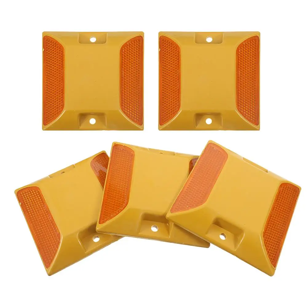 5 Pcs Plastic Road Studs Reflective Raised Markers for Driveway Highway Roads Safety Signs
5 Pcs Plastic Road Studs Reflective Raised Markers for Driveway Highway Roads Safety Signs