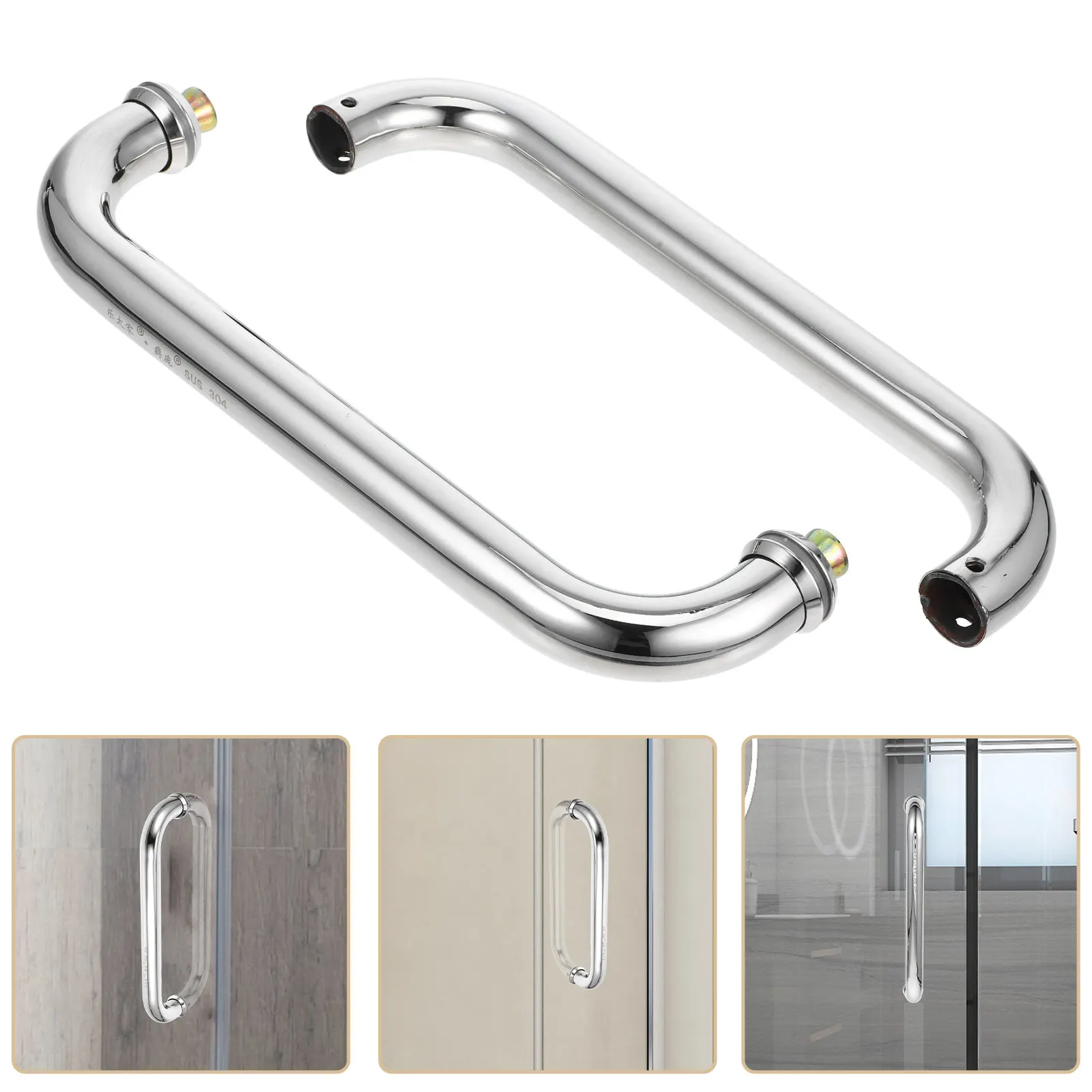 L-Shaped Stainless Steel Glass Door Handle Frameless Shower Back to Back Sliding Door Pull Knob Bathroom Gate Hardware
L-Shaped Stainless Steel Glass Door Handle Frameless Shower Back to Back Sliding Door Pull Knob Bathroom Gate Hardware
