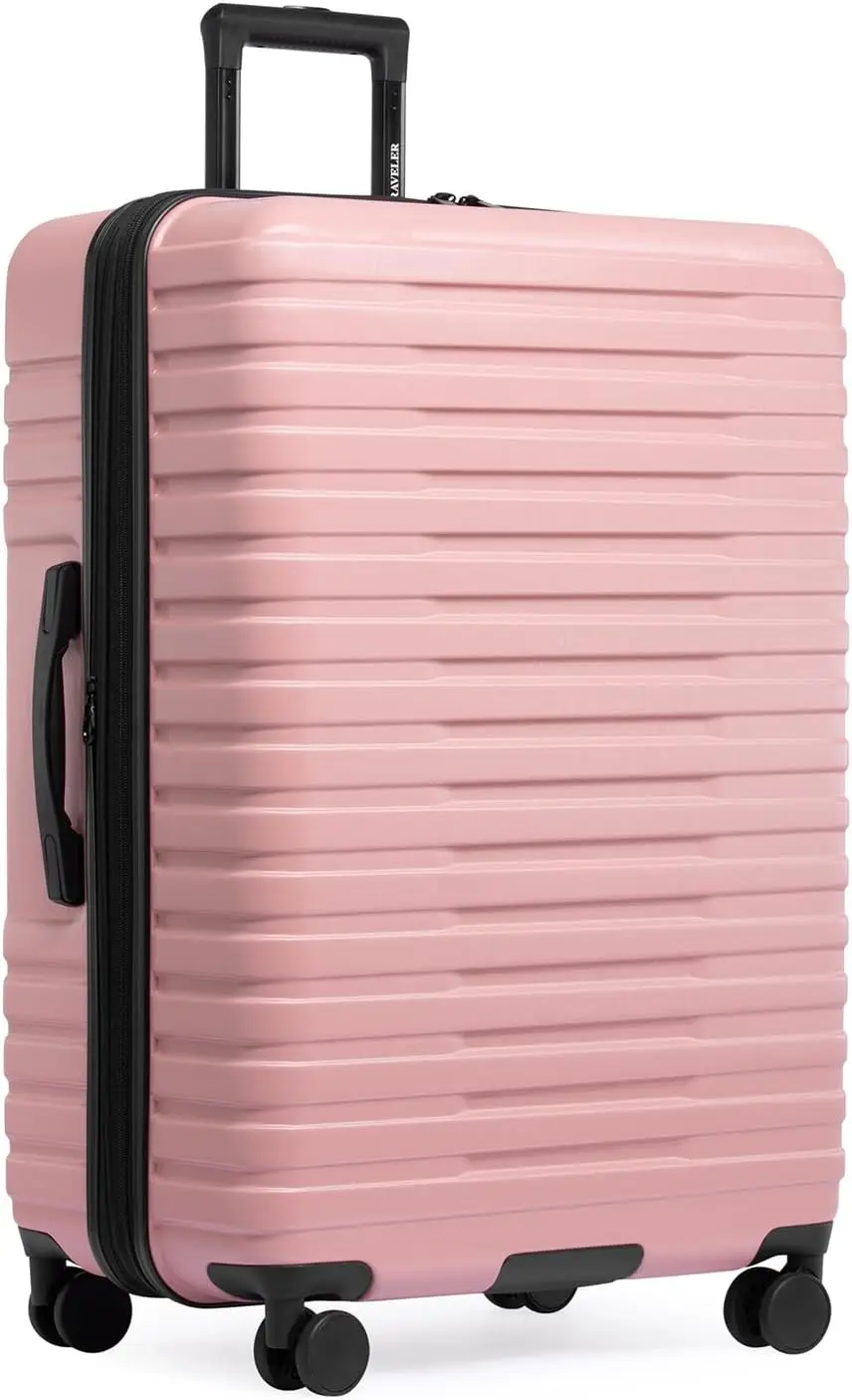 Expandable Hardside Rugged Travel Luggage with 8 Spinner Wheels, Rose Pink, Large 30-Inch
Expandable Hardside Rugged Travel Luggage with 8 Spinner Wheels, Rose Pink, Large 30-Inch