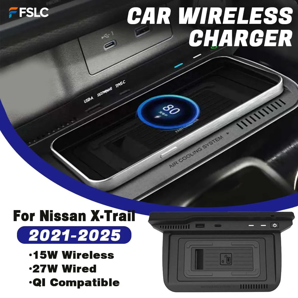 ⭐Genuine⭐ 15w Fast Mobile Phone Car Wireless Charger For Nissan X-Trail T33 2021-2025 Cars Accessories Adapter Interior Parts
⭐Genuine⭐ 15w Fast Mobile Phone Car Wireless Charger For Nissan X-Trail T33 2021-2025 Cars Accessories Adapter Interior Parts
