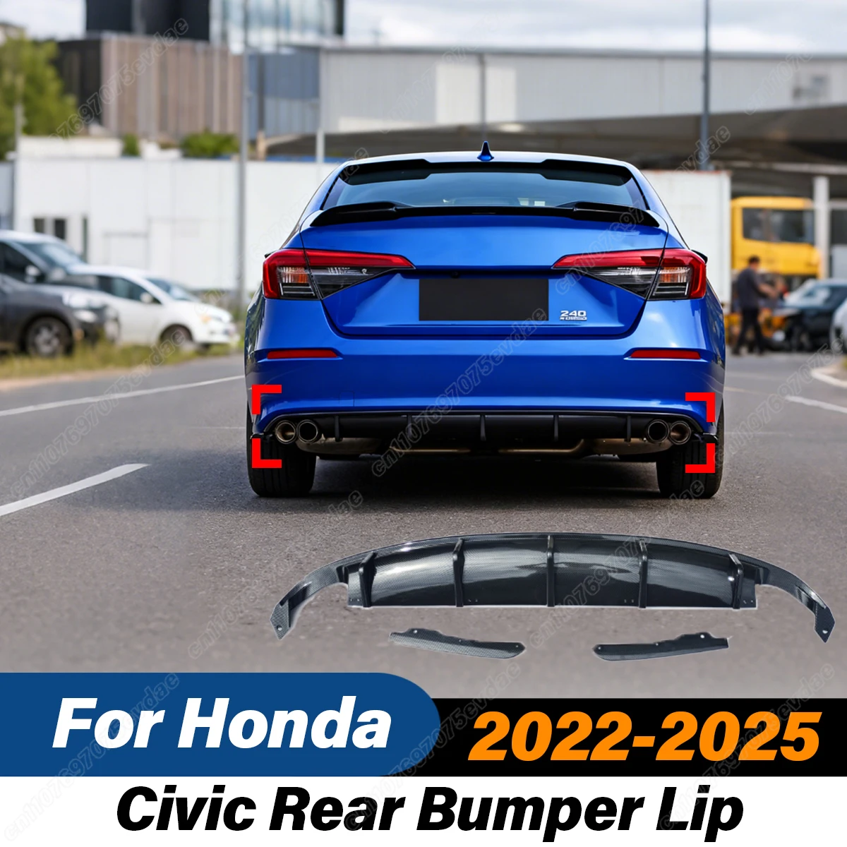 For Honda 11th Gen Civic 2022 2023 2024 2025 MC Style Rear Bumper Diffuser Lip Guard Protector Exterior Splitter Car Accessories
For Honda 11th Gen Civic 2022 2023 2024 2025 MC Style Rear Bumper Diffuser Lip Guard Protector Exterior Splitter Car Accessories