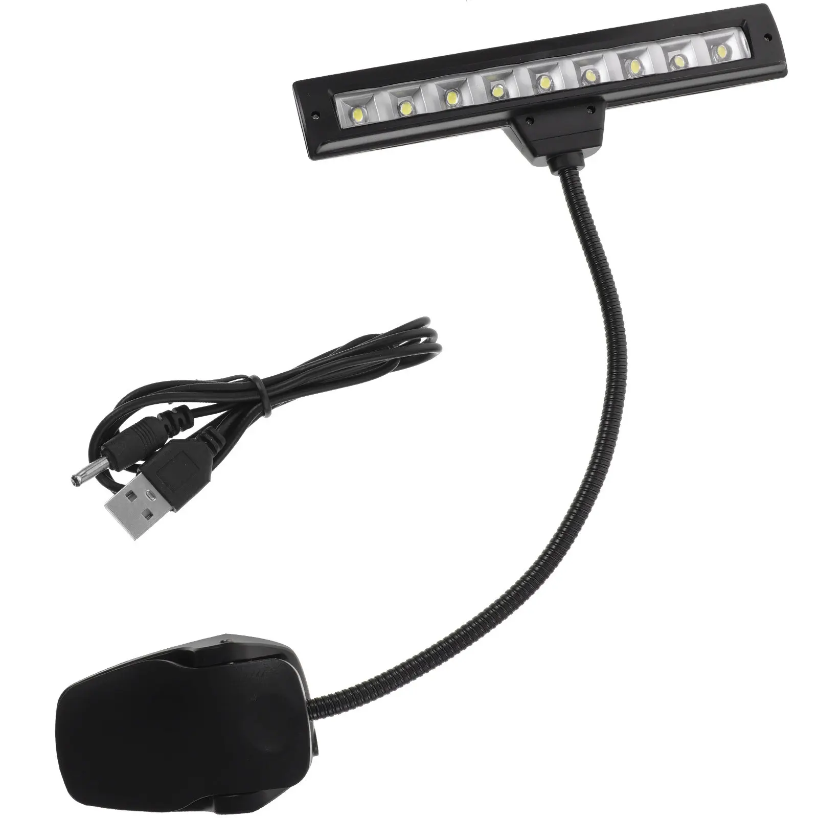 Светодиодная лампа на клипсе для музыкальной подставки, 9 LED, яркая, без нагрева, безопасная для глаз, для фортепиано, с гибким металлическим шлангом, регулируемая яркость, для чтения
Светодиодная лампа на клипсе для музыкальной подставки, 9 LED, яркая, без нагрева, безопасная для глаз, для фортепиано, с гибким металлическим шлангом, регулируемая яркость, для чтения