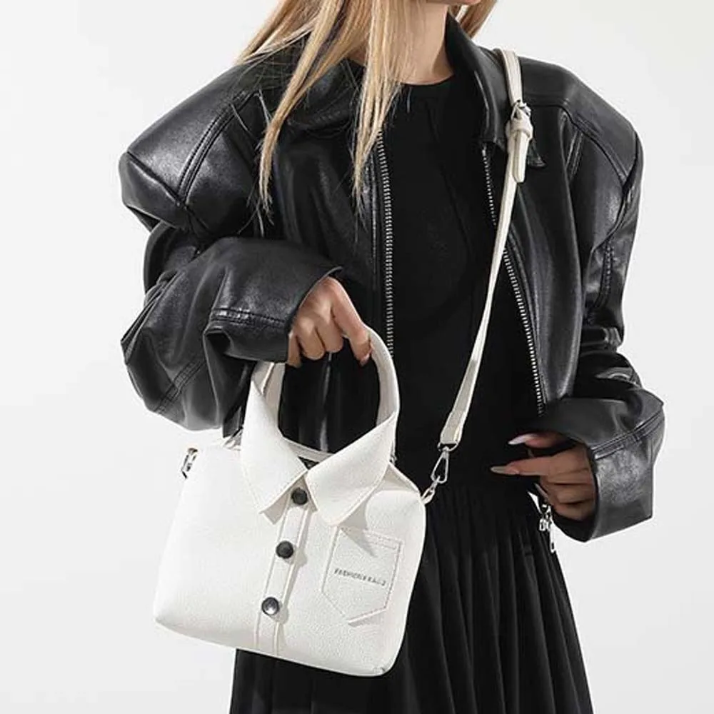 Elegant Clothes Shaped Crossbody Bag PU Leather Creative Square Compact Shoulder Bag Shirt Shaped Magnetic Button Women Handbag
Elegant Clothes Shaped Crossbody Bag PU Leather Creative Square Compact Shoulder Bag Shirt Shaped Magnetic Button Women Handbag