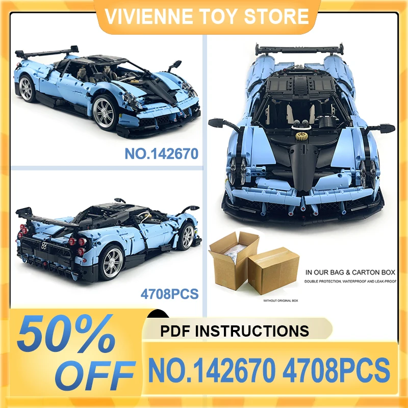 MOC-142670 Синий спортивный автомобиль, масштаб 1:8, модель, строительные блоки, кирпичи, гиперкар, головоломка «сделай сам», сборка, детская игрушка, подарок на день рождения, дети
MOC-142670 Синий спортивный автомобиль, масштаб 1:8, модель, строительные блоки, кирпичи, гиперкар, головоломка «сделай сам», сборка, детская игрушка, подарок на день рождения, дети