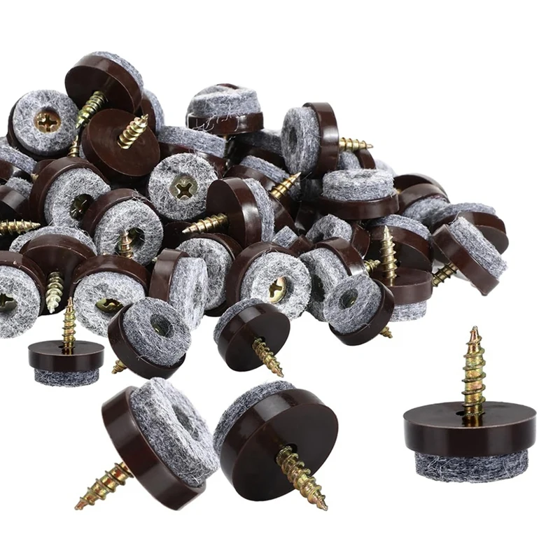 100 Pcs Screw On Felt Chair Pads Furniture Pads For Furniture Sliders Chair Leg Floor Protectors Round Screw Chair Glides
100 Pcs Screw On Felt Chair Pads Furniture Pads For Furniture Sliders Chair Leg Floor Protectors Round Screw Chair Glides