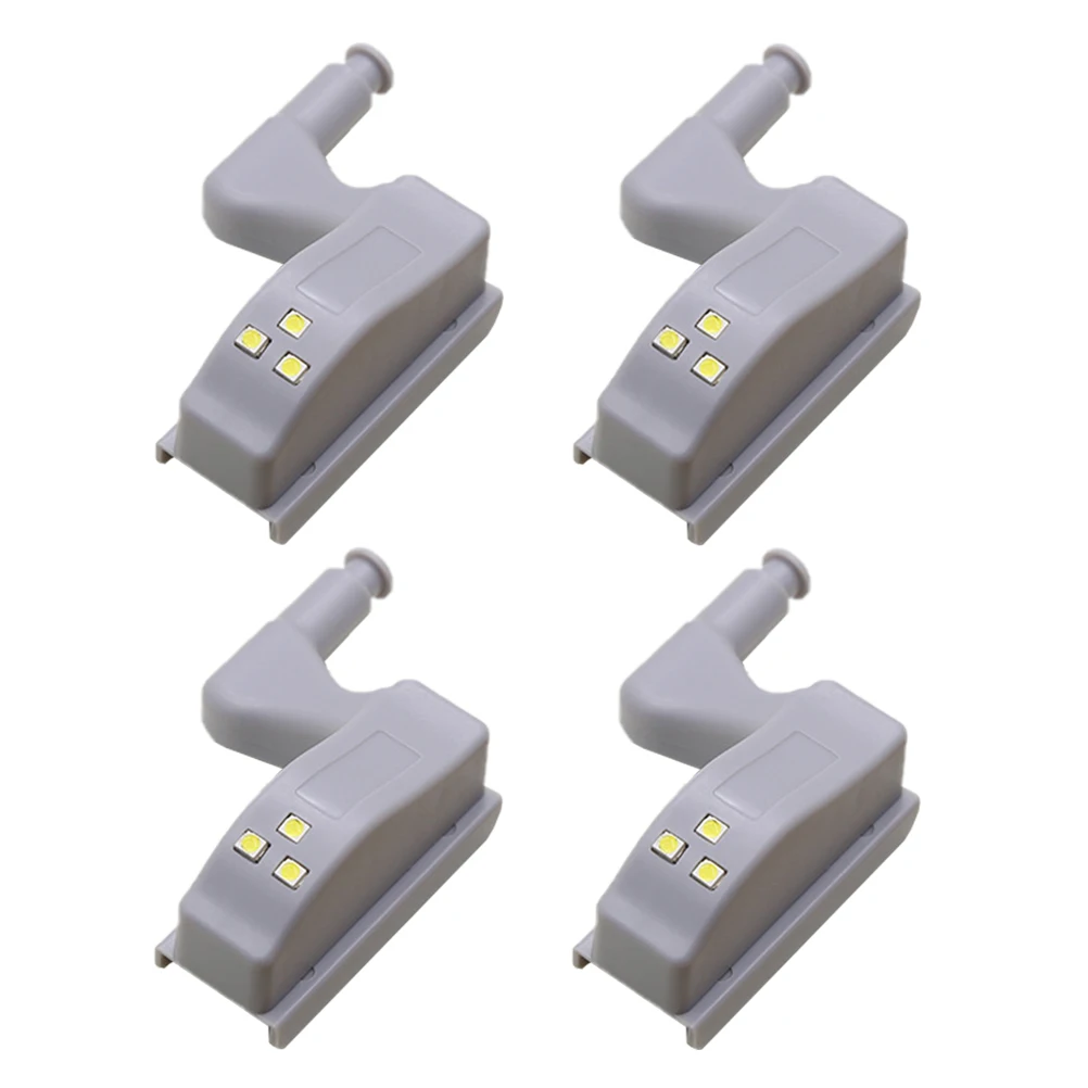 4 Pcs Cabinet Lights Hinge LED Grey Abs Material Easy Install for Cabinets Closets Doors Wardrobes Kitchen Office Use
4 Pcs Cabinet Lights Hinge LED Grey Abs Material Easy Install for Cabinets Closets Doors Wardrobes Kitchen Office Use