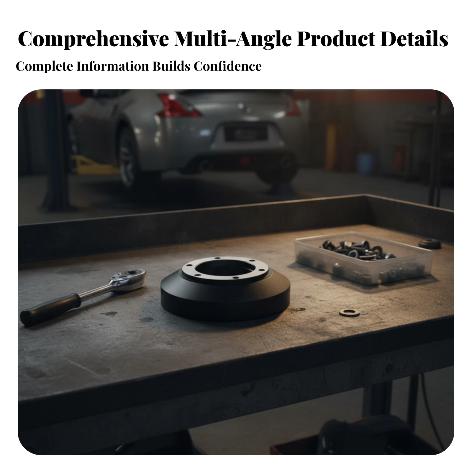 Steering Wheel Hub Adapter Aluminum Japanese Vehicle Steering Hub Adapter Car Accessory Black Vehicle Part Machined
Steering Wheel Hub Adapter Aluminum Japanese Vehicle Steering Hub Adapter Car Accessory Black Vehicle Part Machined