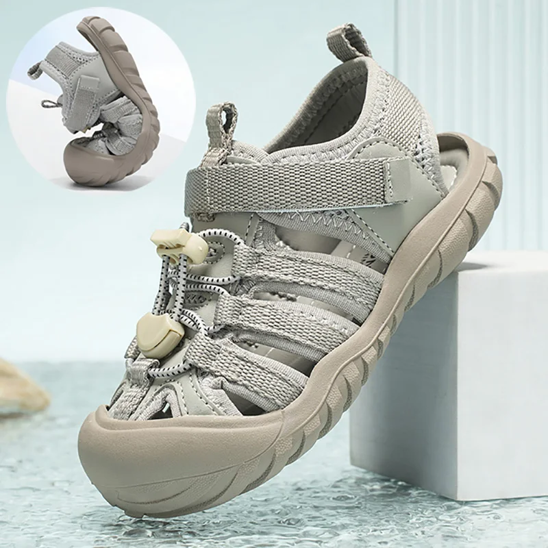 Summer Children's Sandals Outdoor Breathable Sports Sandals Bungee Cord Anti-Collision Toe Protection Sandals Anti-kick Sandals
Summer Children's Sandals Outdoor Breathable Sports Sandals Bungee Cord Anti-Collision Toe Protection Sandals Anti-kick Sandals