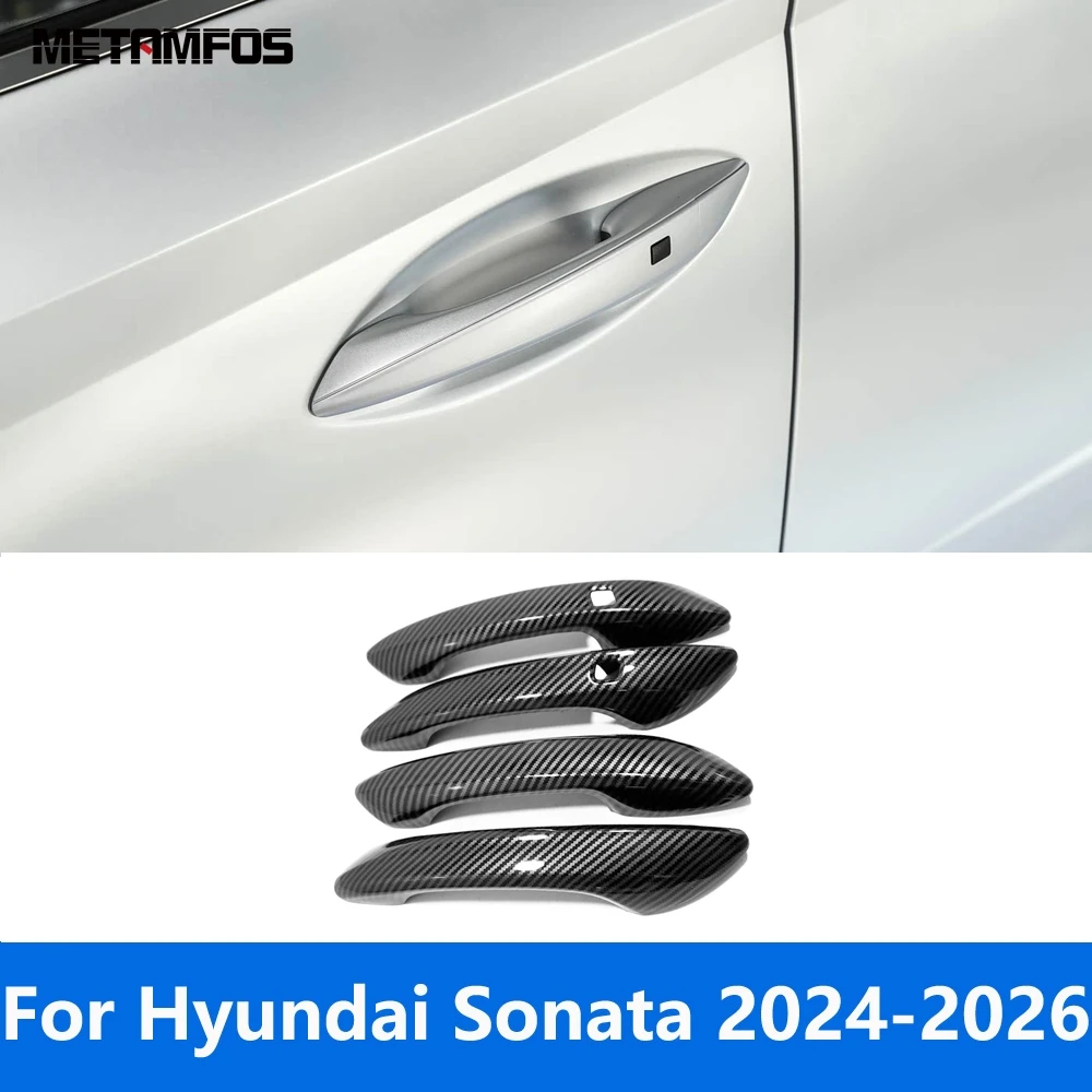 Накладка на боковую дверную ручку для Hyundai Sonata 2024 2025 2026, защитная наклейка из углеродного волокна, внешние аксессуары, Стайлинг автомобиля
Накладка на боковую дверную ручку для Hyundai Sonata 2024 2025 2026, защитная наклейка из углеродного волокна, внешние аксессуары, Стайлинг автомобиля