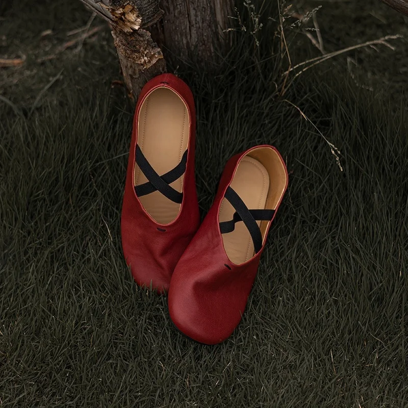 Women's Mary Jane Shoes Retro Round Toe Shallow Cross Lace-up Casual Shoes 2025 Summer Comfort Ballet Flats
Women's Mary Jane Shoes Retro Round Toe Shallow Cross Lace-up Casual Shoes 2025 Summer Comfort Ballet Flats