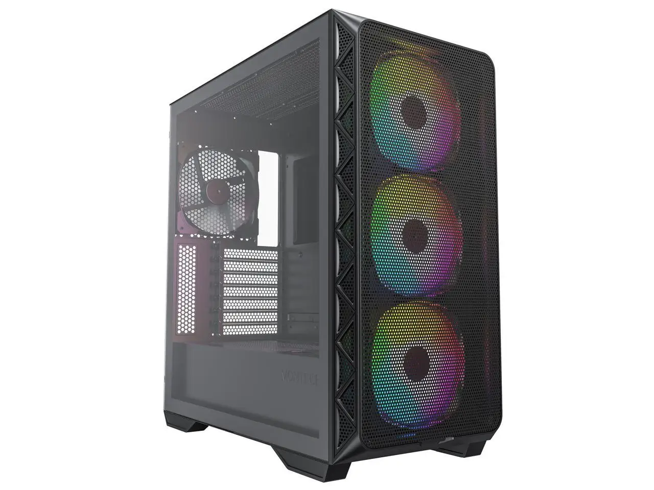 Montech AIR 903 MAX, E-ATX Mid Tower Case, High Airflow, 3x 140mm ARGB PWM & 1x 140mm PWM Fans Pre-installed, Tempered Glass Side Panel, Mesh Front, TYPE-C, Support 4090 GPUs, Black
Montech AIR 903 MAX, E-ATX Mid Tower Case, High Airflow, 3x 140mm ARGB PWM & 1x 140mm PWM Fans Pre-installed, Tempered Glass Side Panel, Mesh Front, TYPE-C, Support 4090 GPUs, Black