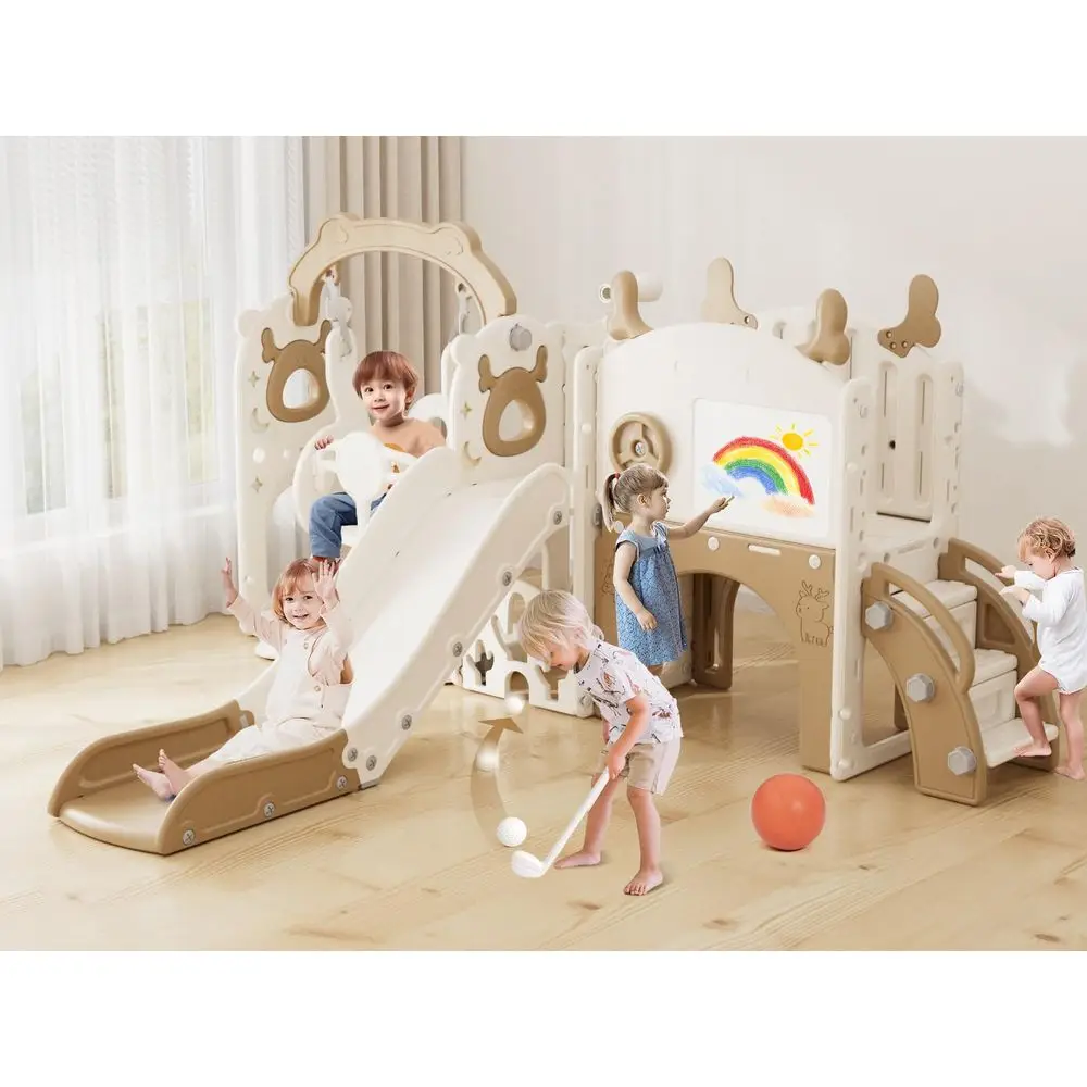 13in1 Toddler Slide and Swing Set, Kids Slide for Toddlers Age 1, Toddler Outdoor Playset New Upgrade with Golf Set, Basketball
13in1 Toddler Slide and Swing Set, Kids Slide for Toddlers Age 1, Toddler Outdoor Playset New Upgrade with Golf Set, Basketball