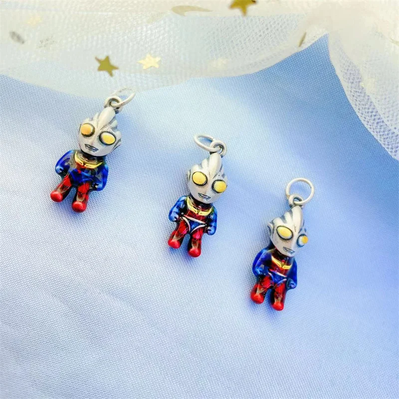 Sterling Silver 999 Burnt Blue Ultraman Pendant, Cartoon Necklace Children's Jewelry, Gift for Children, Birthday Gift, Pendant
Sterling Silver 999 Burnt Blue Ultraman Pendant, Cartoon Necklace Children's Jewelry, Gift for Children, Birthday Gift, Pendant